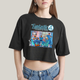 Cropped Oversized Algodão Unissex T shirt The Fantastic Four First Steps 1