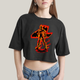 Cropped Oversized Algodão Unissex T shirt Quarteto Fantástico Tocha Humana 4