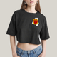 Cropped Oversized Algodão Unissex T shirt Quarteto Fantástico Logo Tocha Humana