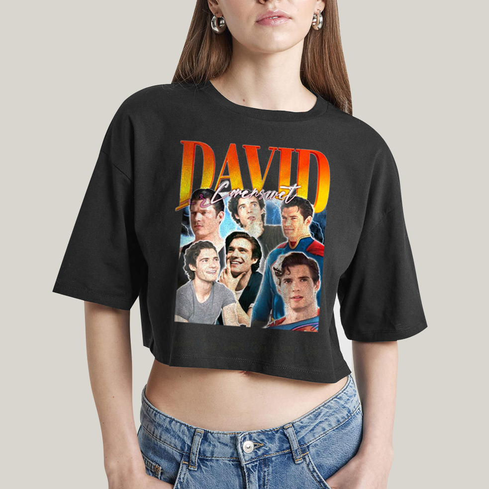 Cropped Oversized Algodão Unissex T shirt Superman David Corenswet 2