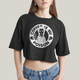 Cropped Oversized Algodão Unissex T shirt Wandinha Café é Meu Veneno