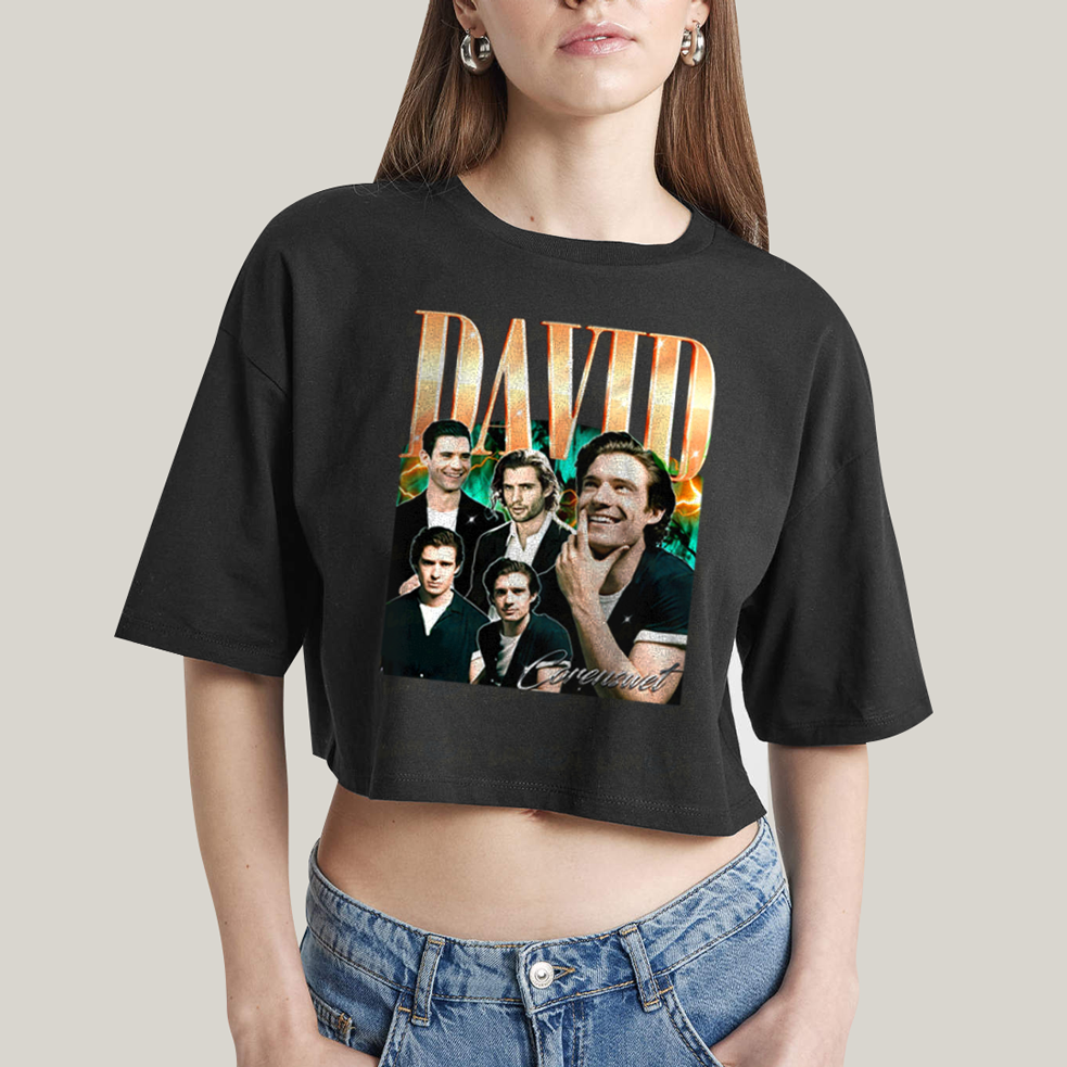Cropped Oversized Algodão Unissex T shirt Superman David Corenswet 1