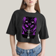 Cropped Oversized Algodão Unissex T shirt Quarteto Fantástico Galactus & Surfista Prateado
