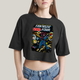 Cropped Oversized Algodão Unissex T shirt Quarteto Fantástico & Galactus Capa HQ