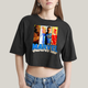 Cropped Oversized Algodão Unissex T shirt Quarteto Fantástico Marvel Retrô