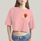 Cropped Oversized Algodão Unissex T shirt Quarteto Fantástico Logo Tocha Humana