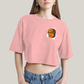 Cropped Oversized Algodão Unissex T shirt Quarteto Fantástico Logo Coisa