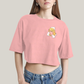 Cropped Oversized Algodão Unissex T shirt Quarteto Fantástico Logo Mulher Invisivel