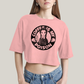 Cropped Oversized Algodão Unissex T shirt Wandinha Café é Meu Veneno
