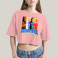 Cropped Oversized Algodão Unissex T shirt Quarteto Fantástico Marvel Retrô