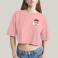 Cropped Oversized Algodão Unissex T shirt Quarteto Fantástico Logo Sr Fantástico