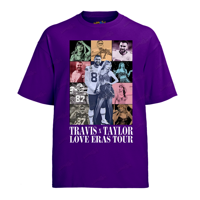 Camiseta Algodão Travis x Taylor Love Eras Tour