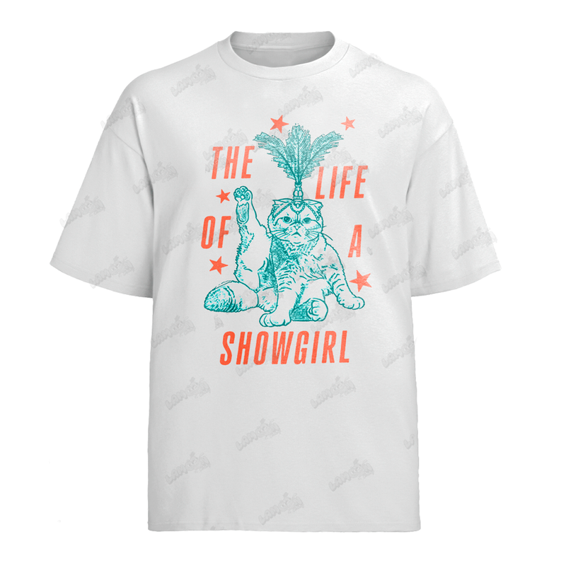 Camiseta Algodão Taylor Swift Cat Showgirl