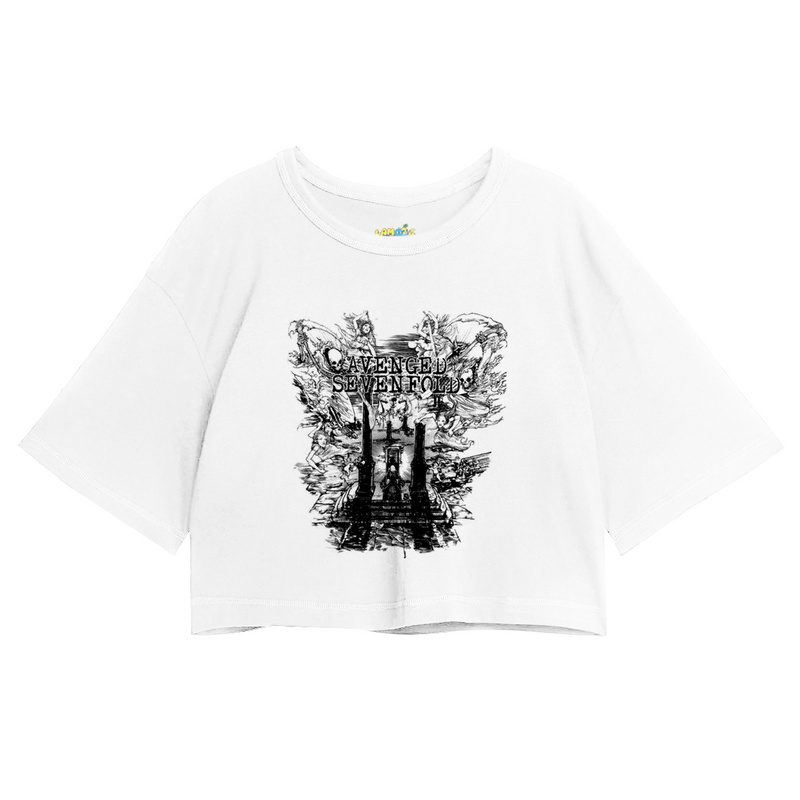 Cropped Oversized Avenged Seven Fold Caveira