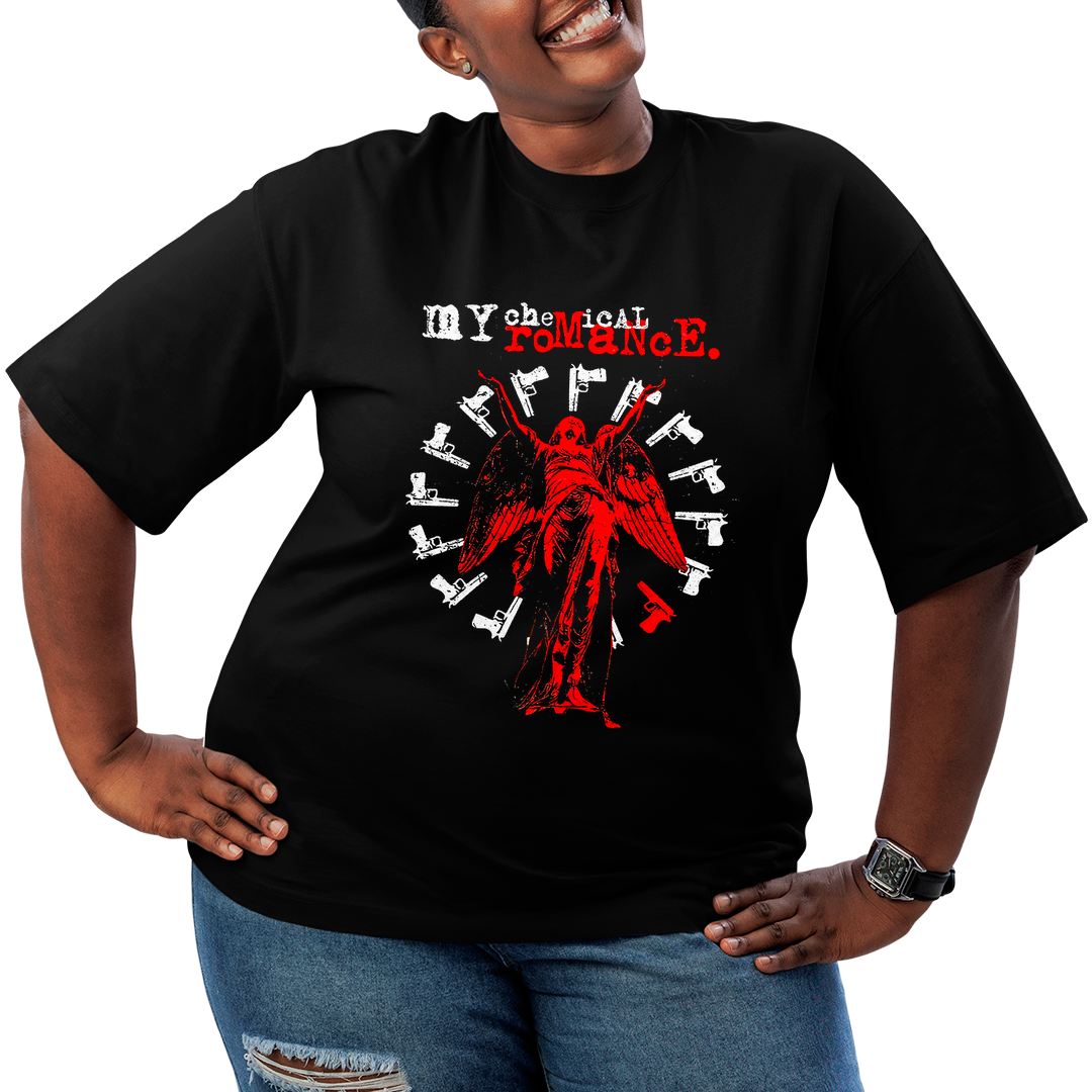 Camiseta Plus Size My Chemical Romance Angel