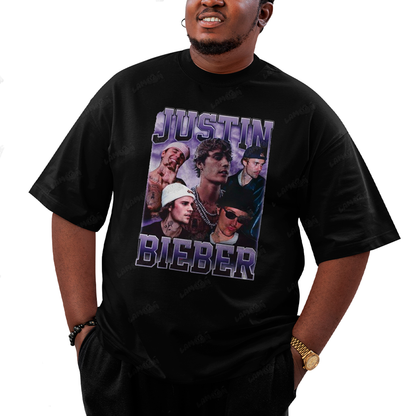 Camiseta Plus Size Algodão Justin Bieber 2025