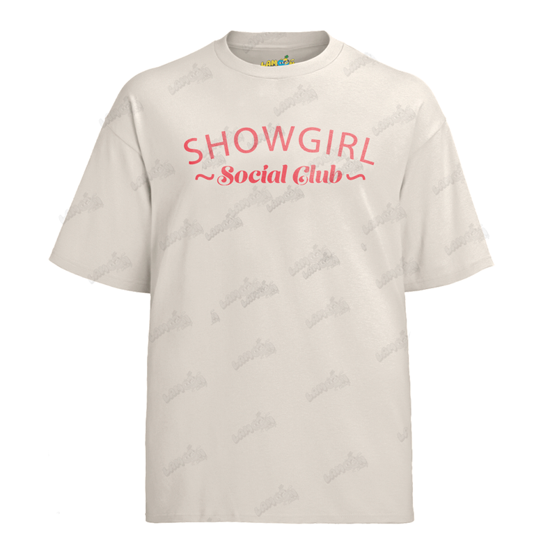 Camiseta Algodão Taylor Swift Showgirl Social Club