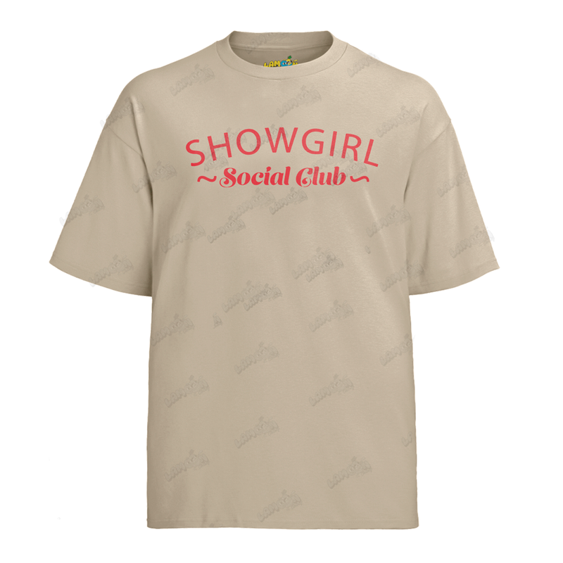 Camiseta Algodão Taylor Swift Showgirl Social Club