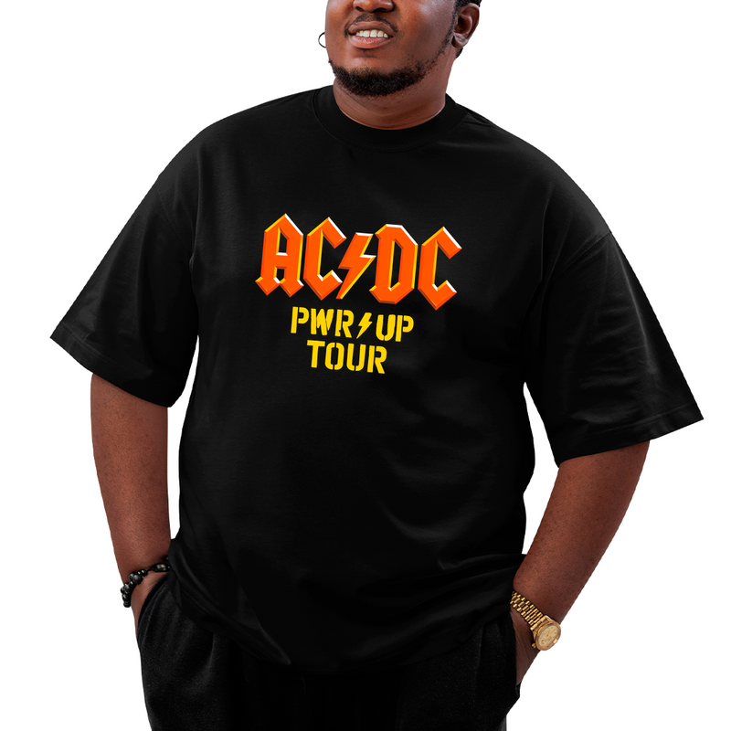 Camiseta Plus Size AC PWR World Tour 2026 Datas