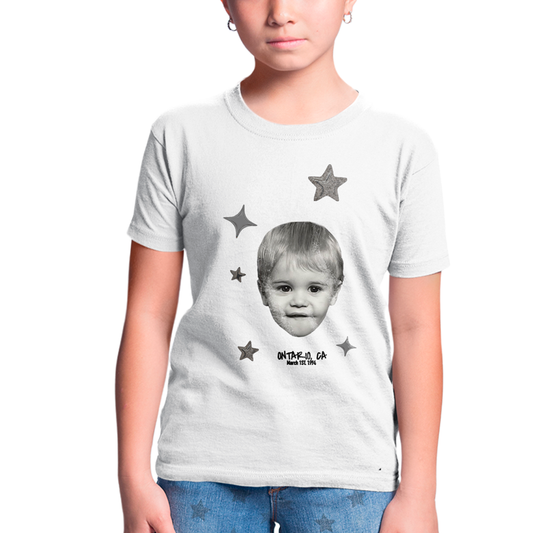 Camiseta Infantil Algodão Justin Bieber Ontario Stars