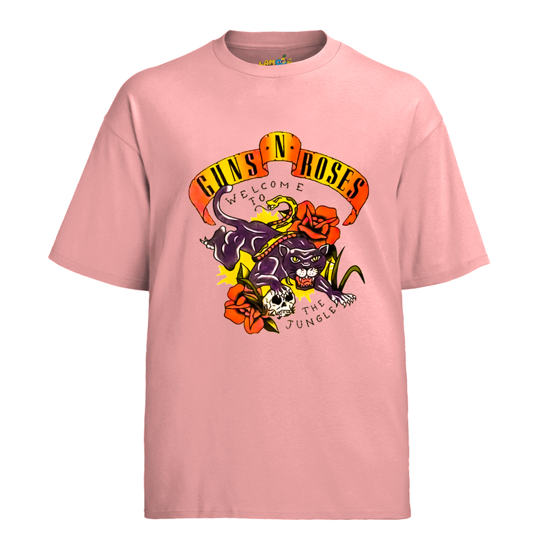 Camiseta Algodão Roses Banda Welcome To The Jungle