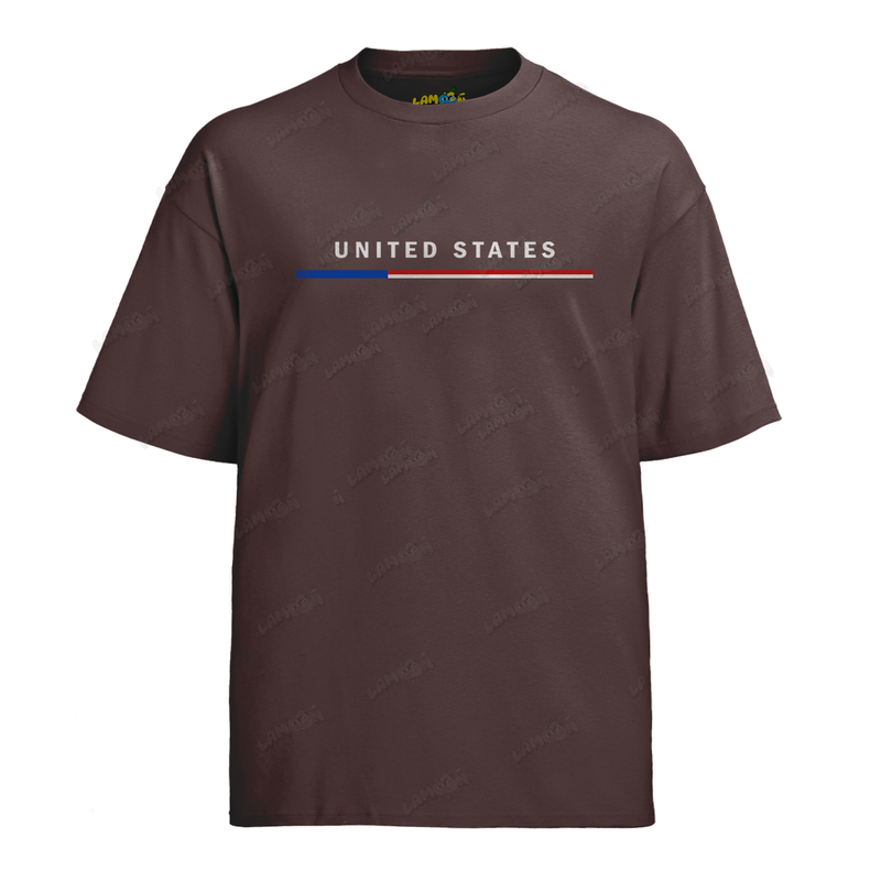 Camiseta Algodão United States Bandeira PQ