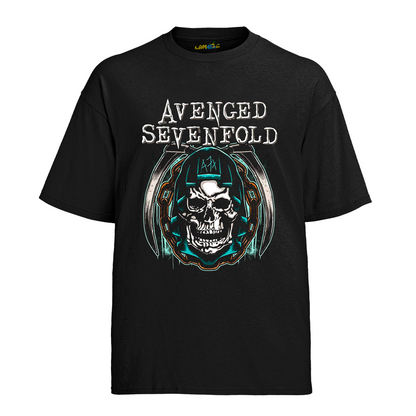 Camiseta Algodão Avenged Seven Fold Caveira A7X