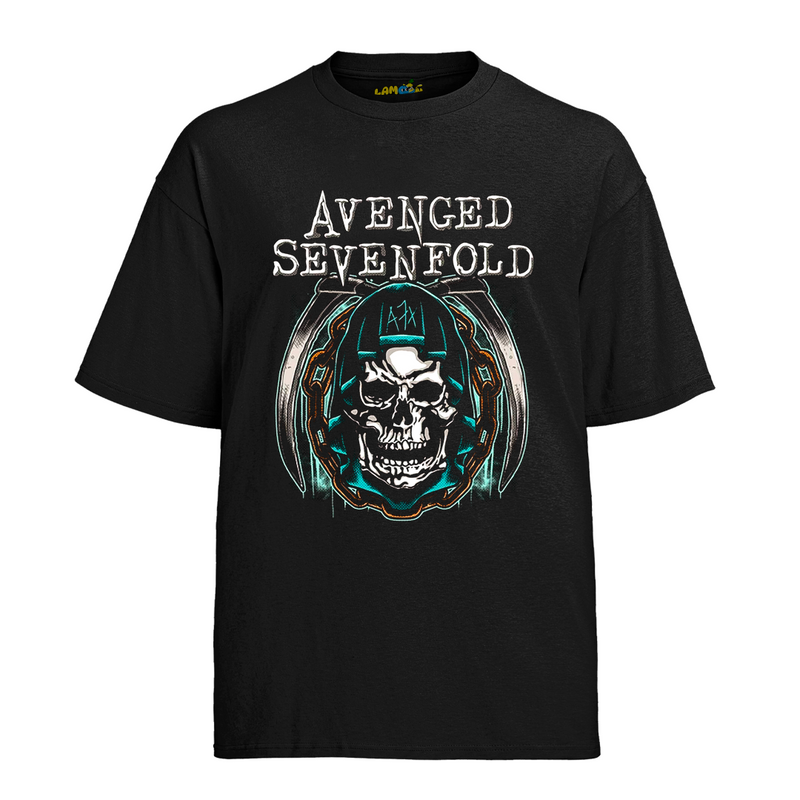 Camiseta Algodão Avenged Seven Fold Caveira A7X