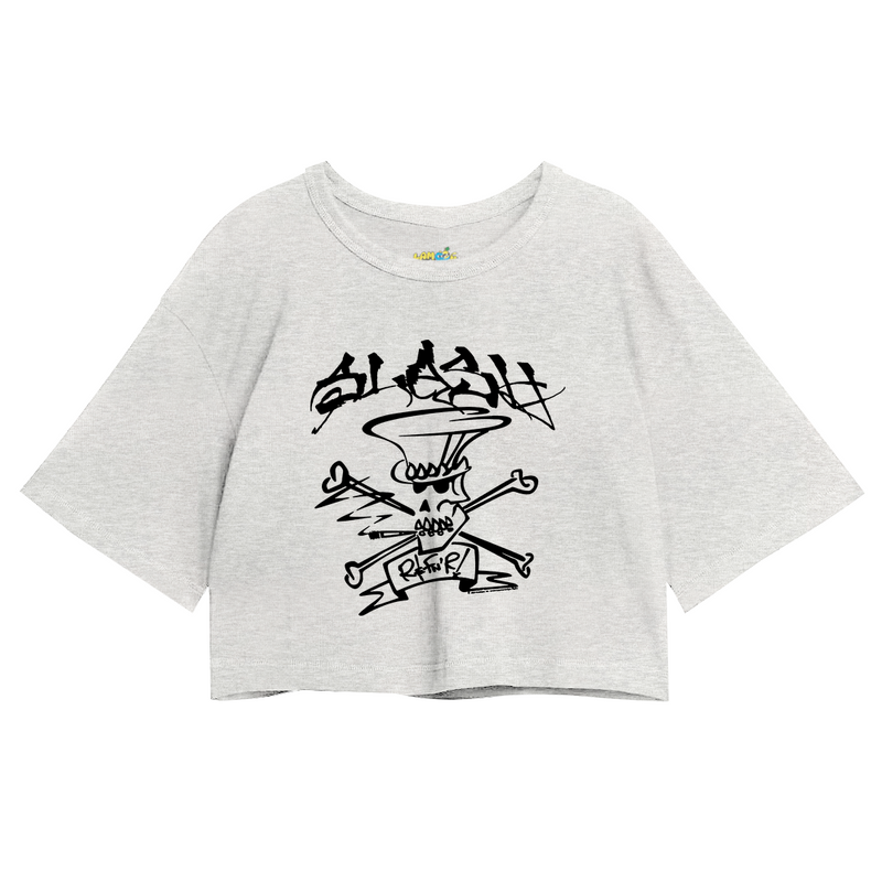 Cropped Oversized Roses Banda Slash