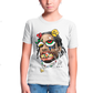 Camiseta Infantil Algodão Travis Scott Dentes de Ouro