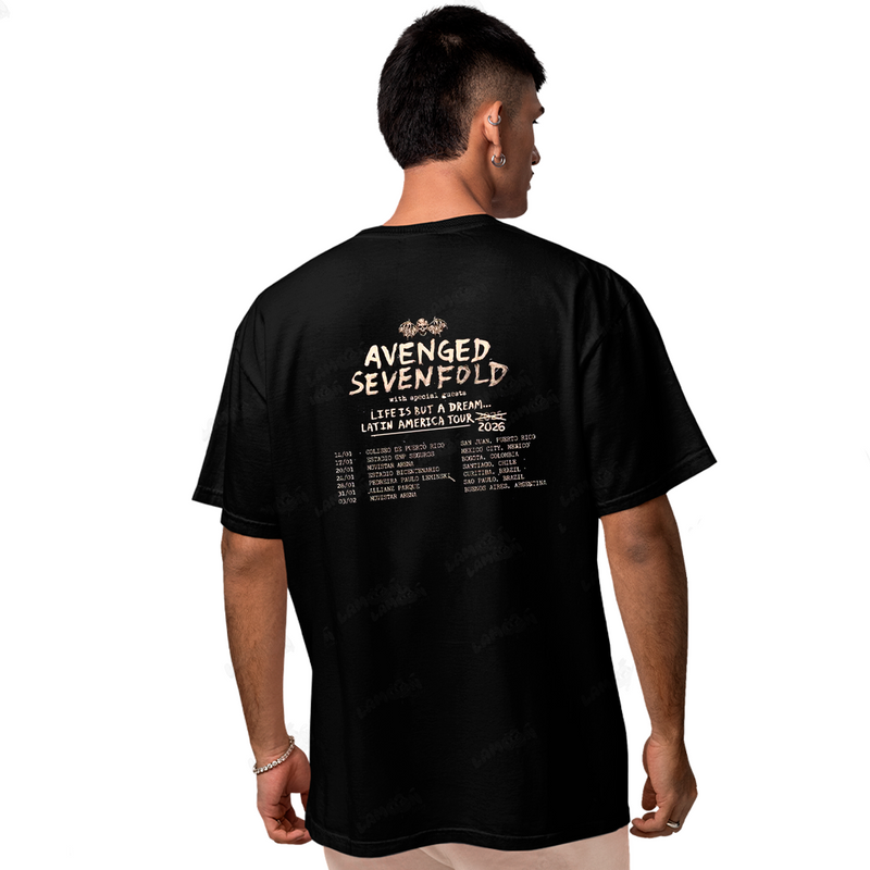 Camiseta Avenged Seven Fold Latin America Tour 2026 FC