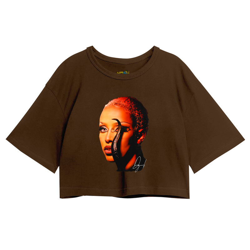 Cropped Oversized Doja Cat Rosto Star