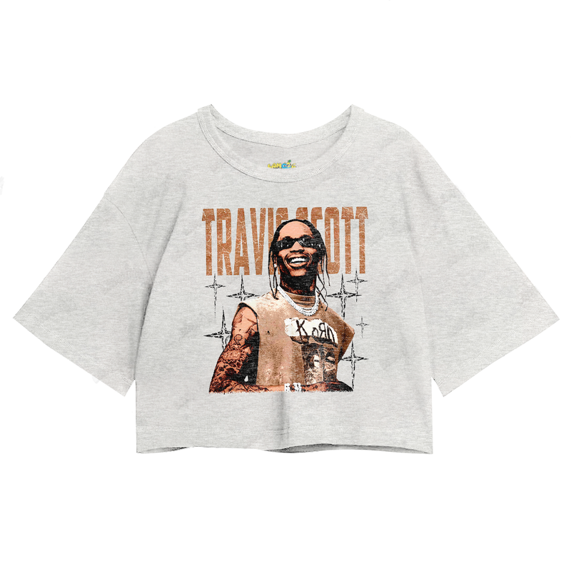 Cropped Oversized Algodão T shirt Travis Scott de Regata