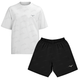 Kit Camiseta e Bermuda Tactel Passaro Minimalista PQ