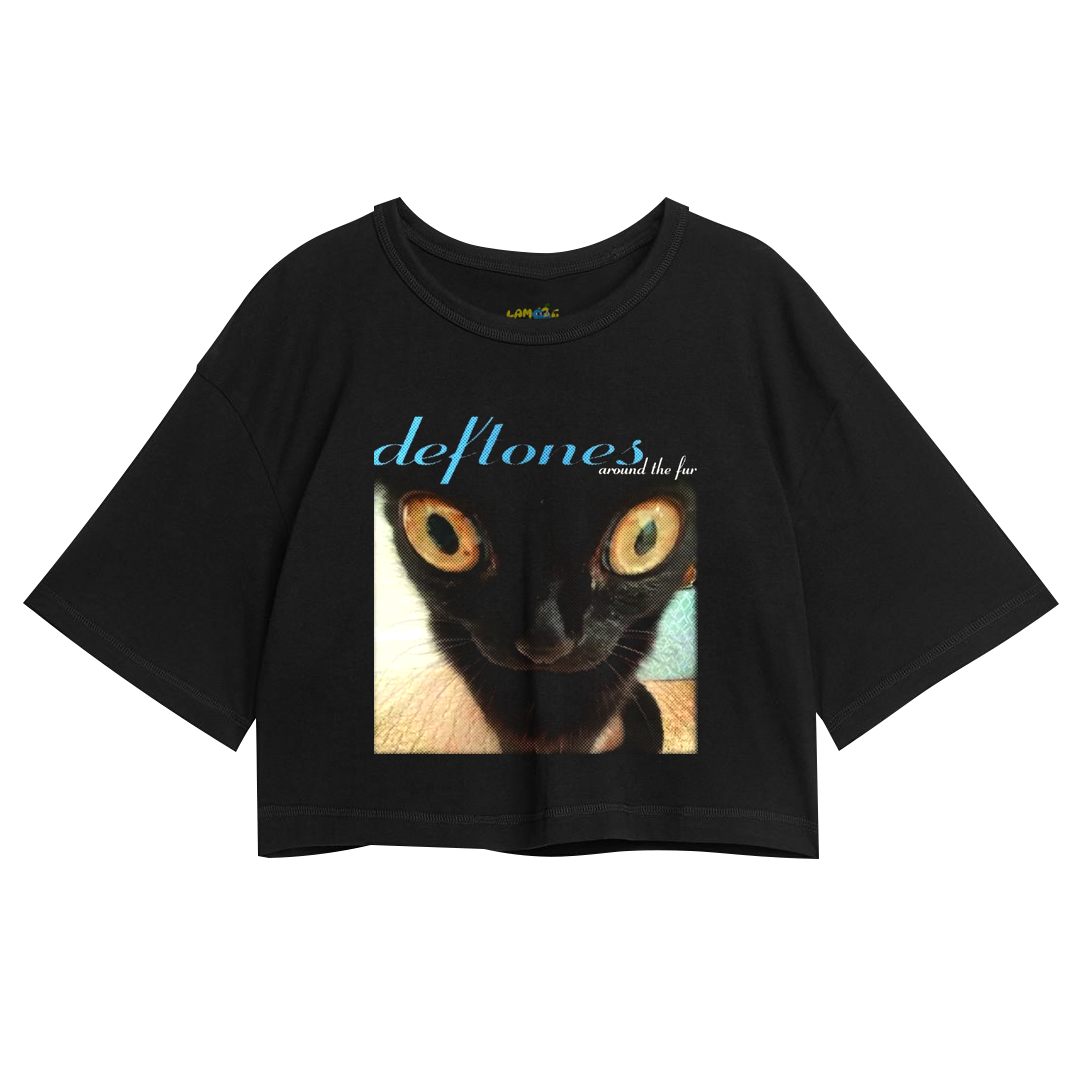Cropped Oversized Deftones Cat