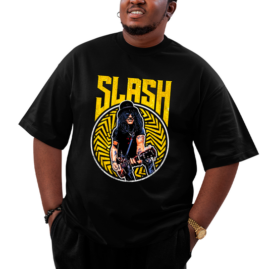 Camiseta Plus Size Roses Banda Slash Vintage