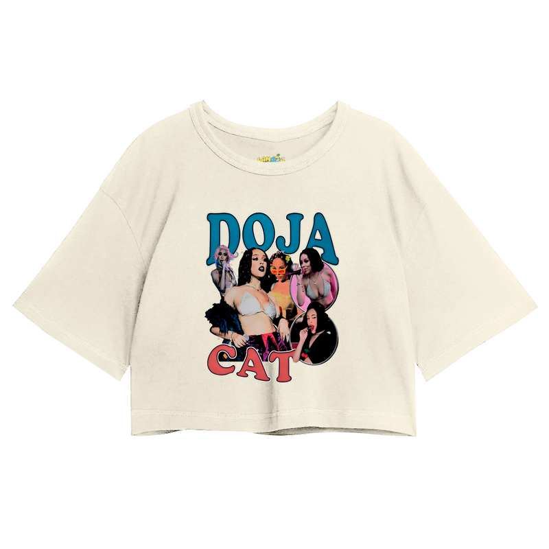 Cropped Oversized Doja Cat Graphic Vintage