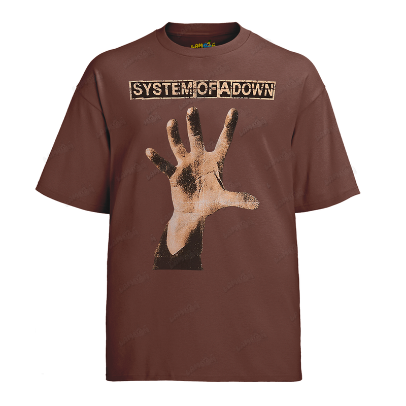Camiseta Algodão System of Down Hand