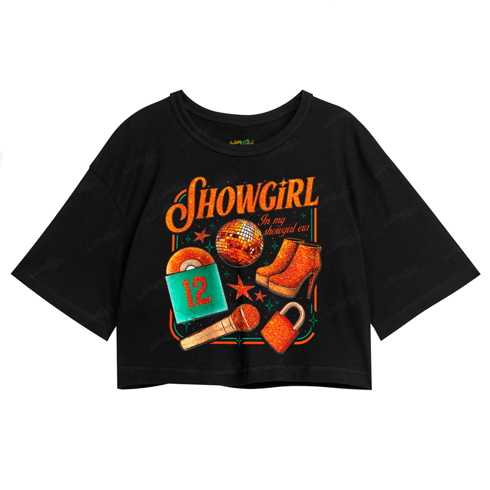 Cropped Oversized Algodão Taylor Swift Showgirl 12