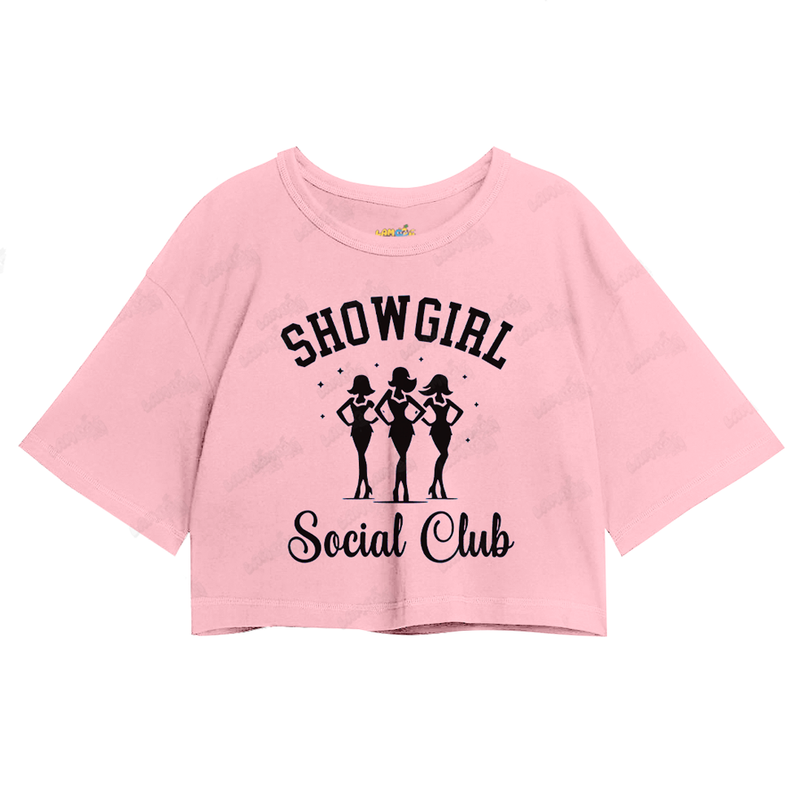 Cropped Oversized Taylor Swift Showgirl Social Club 1