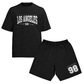 Kit Camiseta e Bermuda Tactel Los Angeles 98