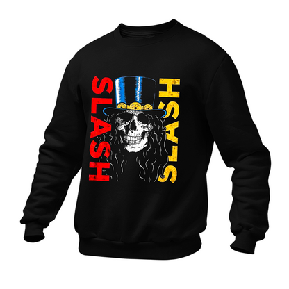 Moletom Gola Redonda Roses Banda Slash Caveira