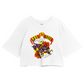 Cropped Oversized Roses Banda Welcome To The Jungle
