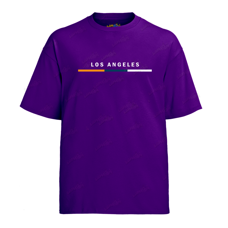 Camiseta Algodão Los Angeles Bandeira PQ