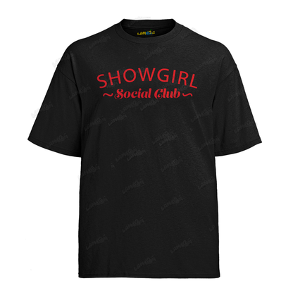 Camiseta Algodão Taylor Swift Showgirl Social Club