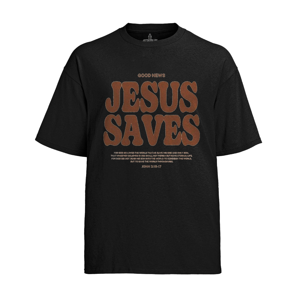 Camiseta Graphic Tee Tshirt Jesus Saves Good News