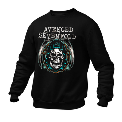 Moletom Gola Redonda Avenged Seven Fold Caveira A7X