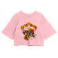 Cropped Oversized Roses Banda Welcome To The Jungle