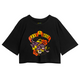 Cropped Oversized Roses Banda Welcome To The Jungle