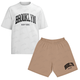 Kit Camiseta e Bermuda Moletom Brooklyn New York